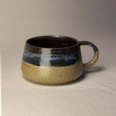 Handmade Stoneware Espresso Cup: Ocean Glaze Coastal Ceramic Mug