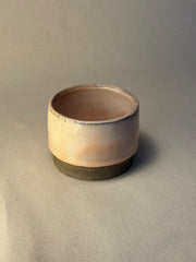 Handmade Stoneware Cup – 150ml / 5oz Small Ceramic Mug – Minimalist Beige Pottery Tasting Cup