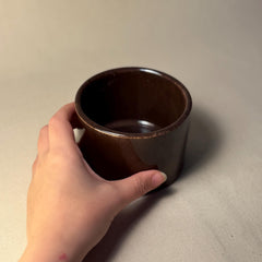 Handmade Marbled Ceramic Coffee Mug: Earthy Brown Willow Design