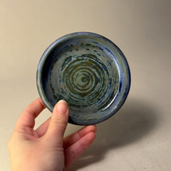 Handmade Ceramic Bowl 11 cm | Ocean Green Stoneware Dish | Tapas Snack Dip Bowl