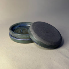 Handmade Ceramic Bowl 11 cm | Ocean Green Stoneware Dish | Tapas Snack Dip Bowl