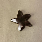 Handmade Ceramic Starfish Fridge Magnet – Metallic Glaze Coastal Home Decor