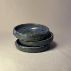 Handmade Ceramic Bowl 11 cm | Ocean Green Stoneware Dish | Tapas Snack Dip Bowl