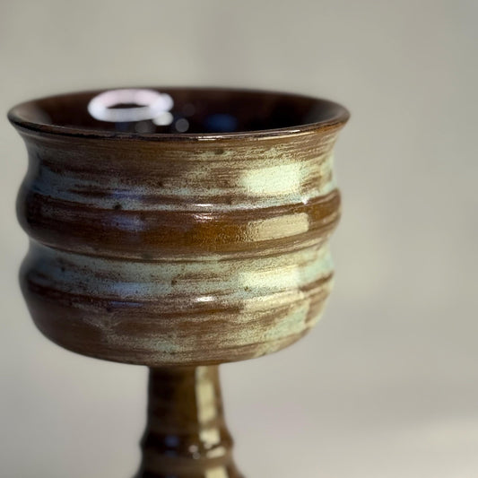 Handmade Ceramic Goblet – Wheel Thrown Wine Cup