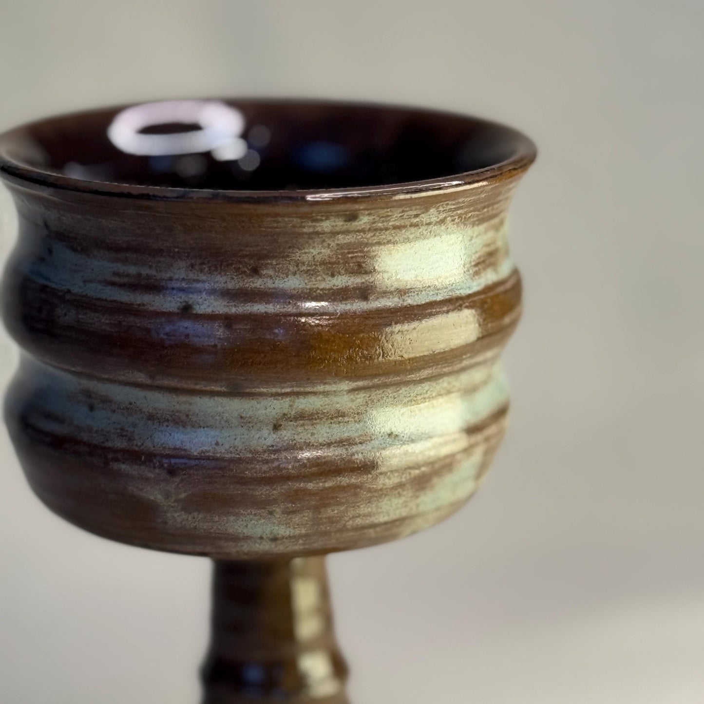 Handmade Ceramic Goblet – Wheel Thrown Wine Cup