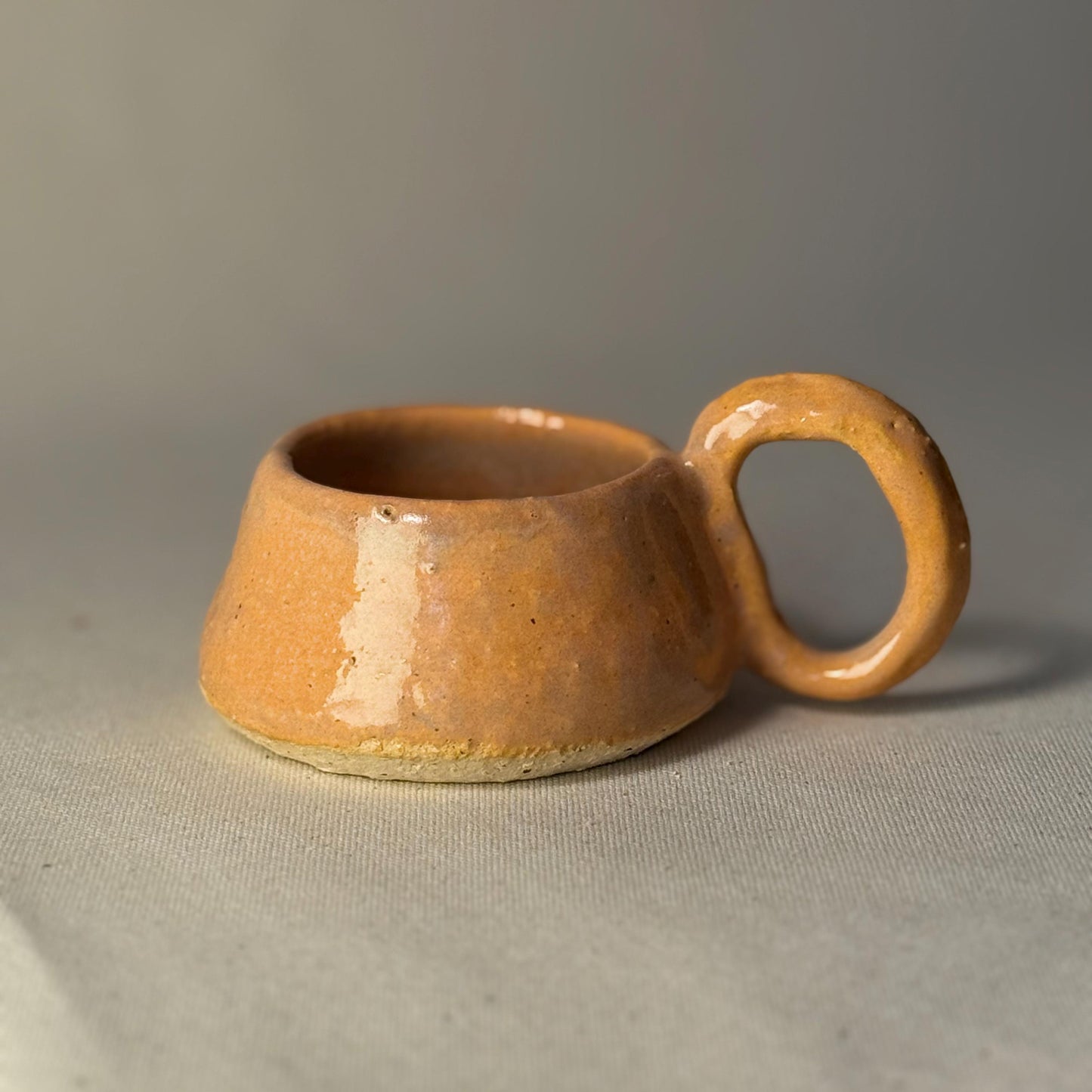 Espresso Cup Set – Rustic Stoneware Mini Mugs, Wheel Thrown Ceramic Coffee Shot Duo