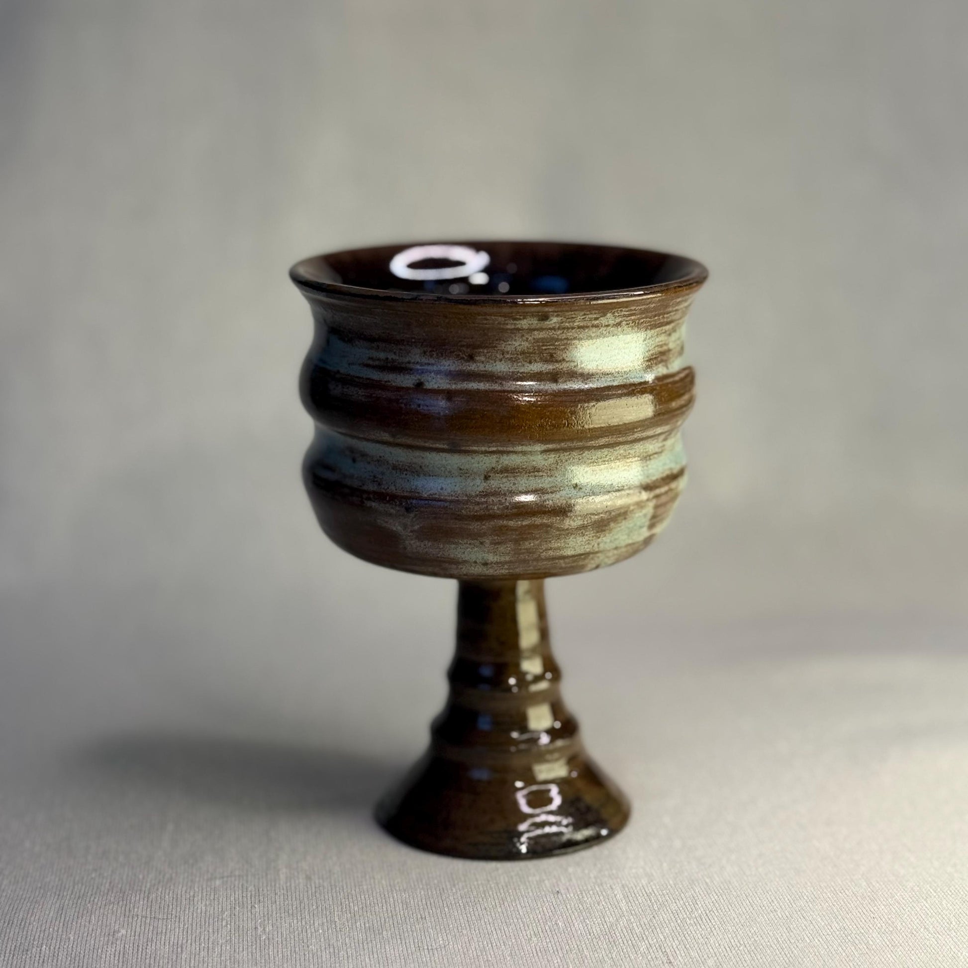Handmade Ceramic Goblet – Wheel Thrown Wine Cup