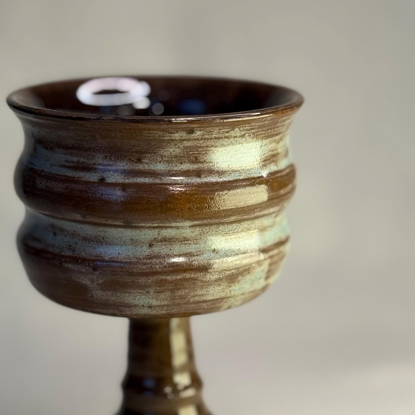 Handmade Ceramic Goblet – Wheel Thrown Wine Cup