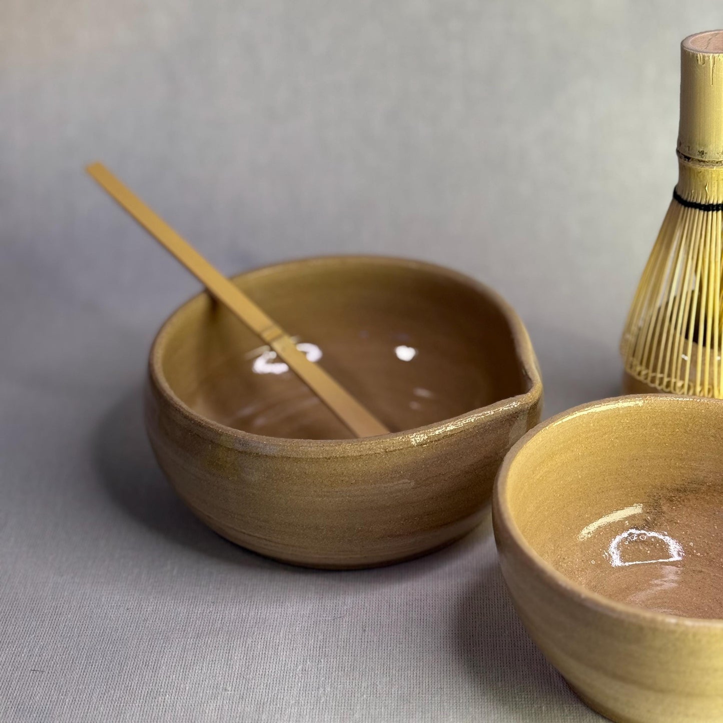 Handmade Natural Clay Ceramic Stoneware Matcha Bowl – Chawan