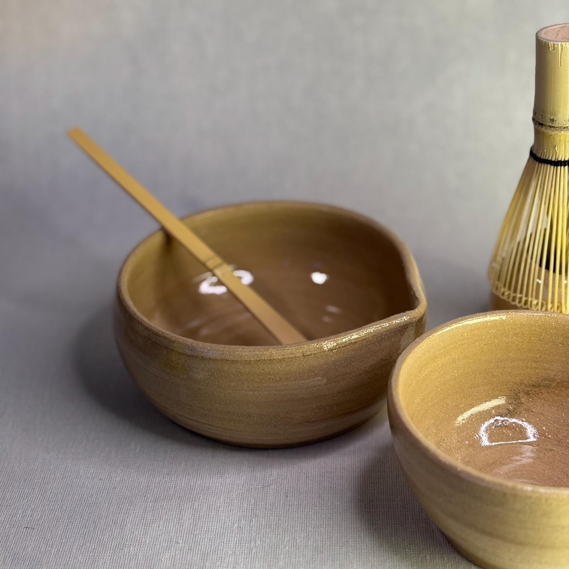 Handmade Natural Clay Ceramic Stoneware Matcha Bowl – Chawan