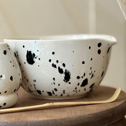 Handmade Speckled Ceramic Matcha Bowl – Chawan Bowl