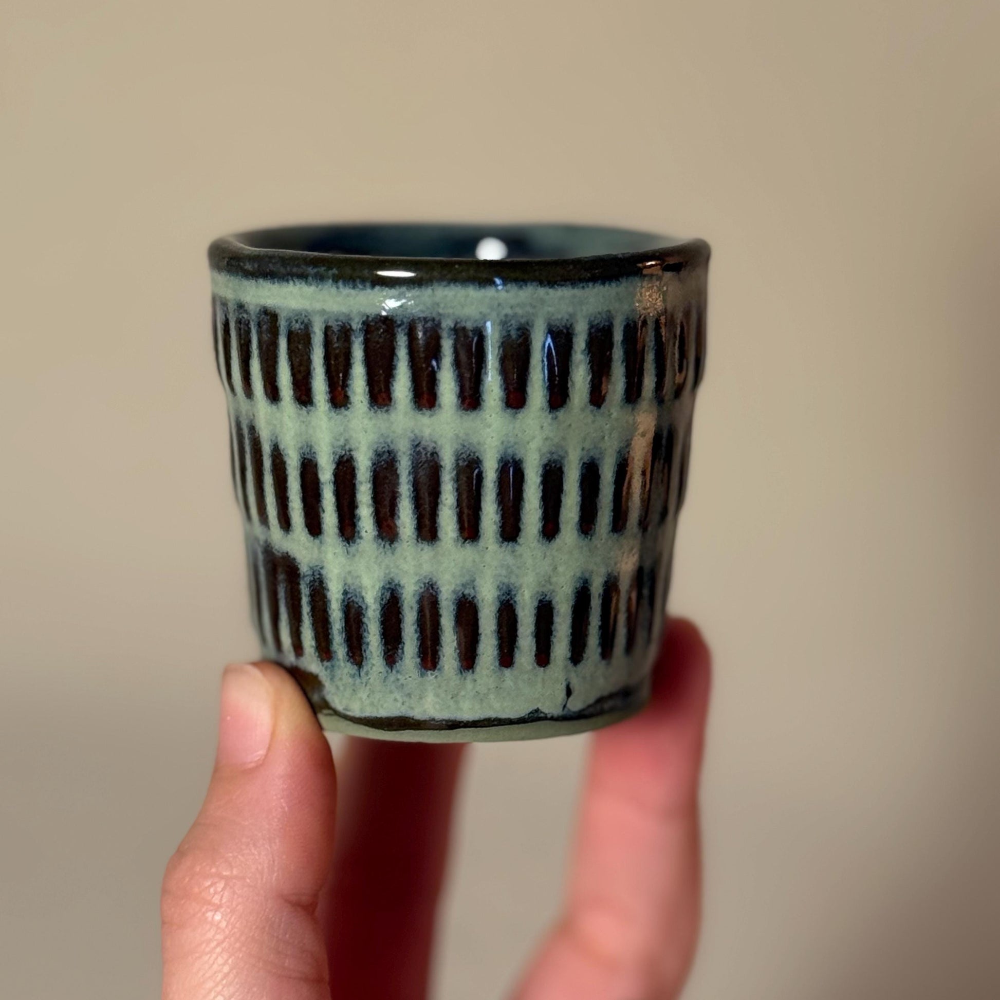 Handmade Stoneware Coffee Mug Set | Espresso & 10 oz ( 300ml) Cup Pair