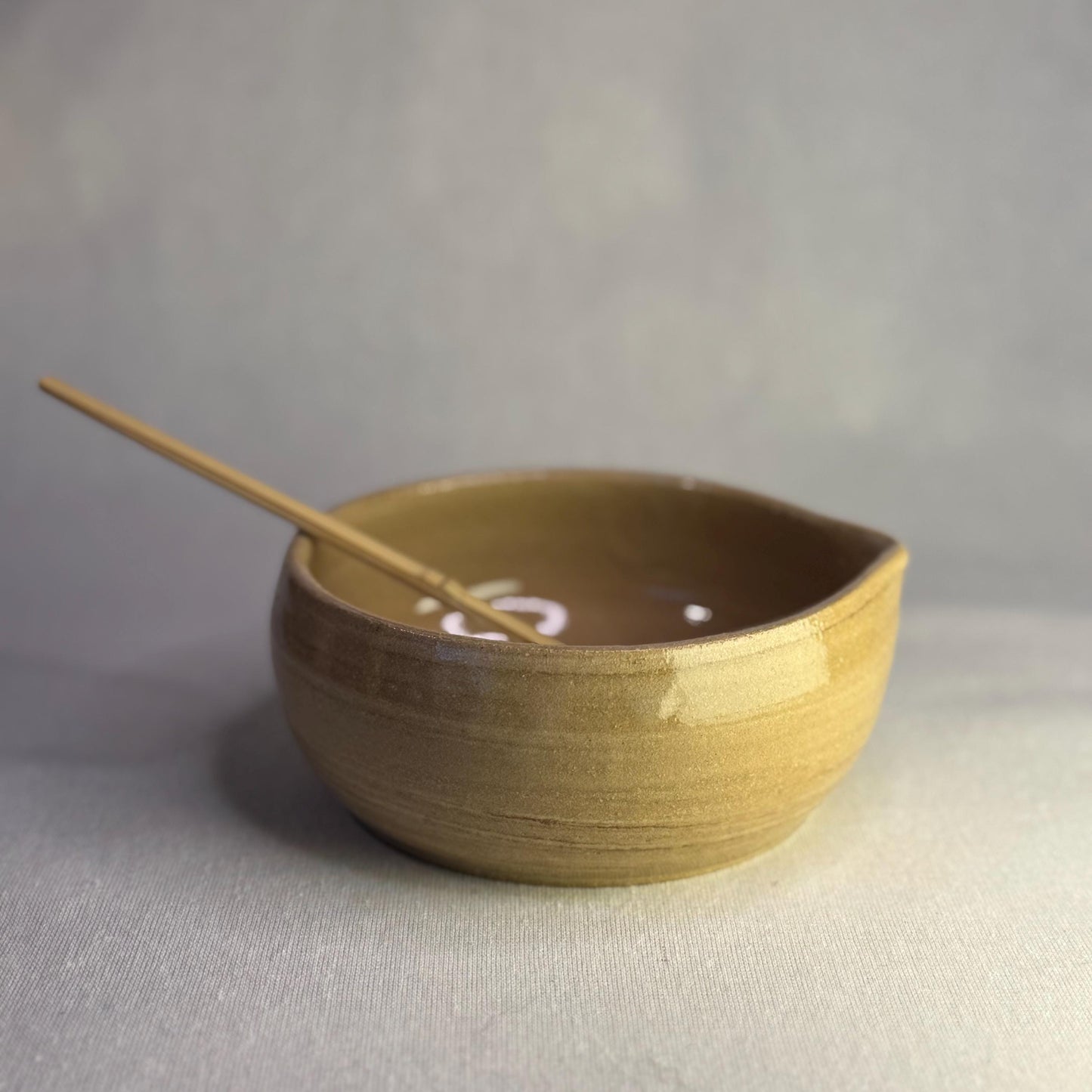 Handmade Stoneware Matcha Set With Natural Clay Color – Chawan Bowl & Bamboo Whisk