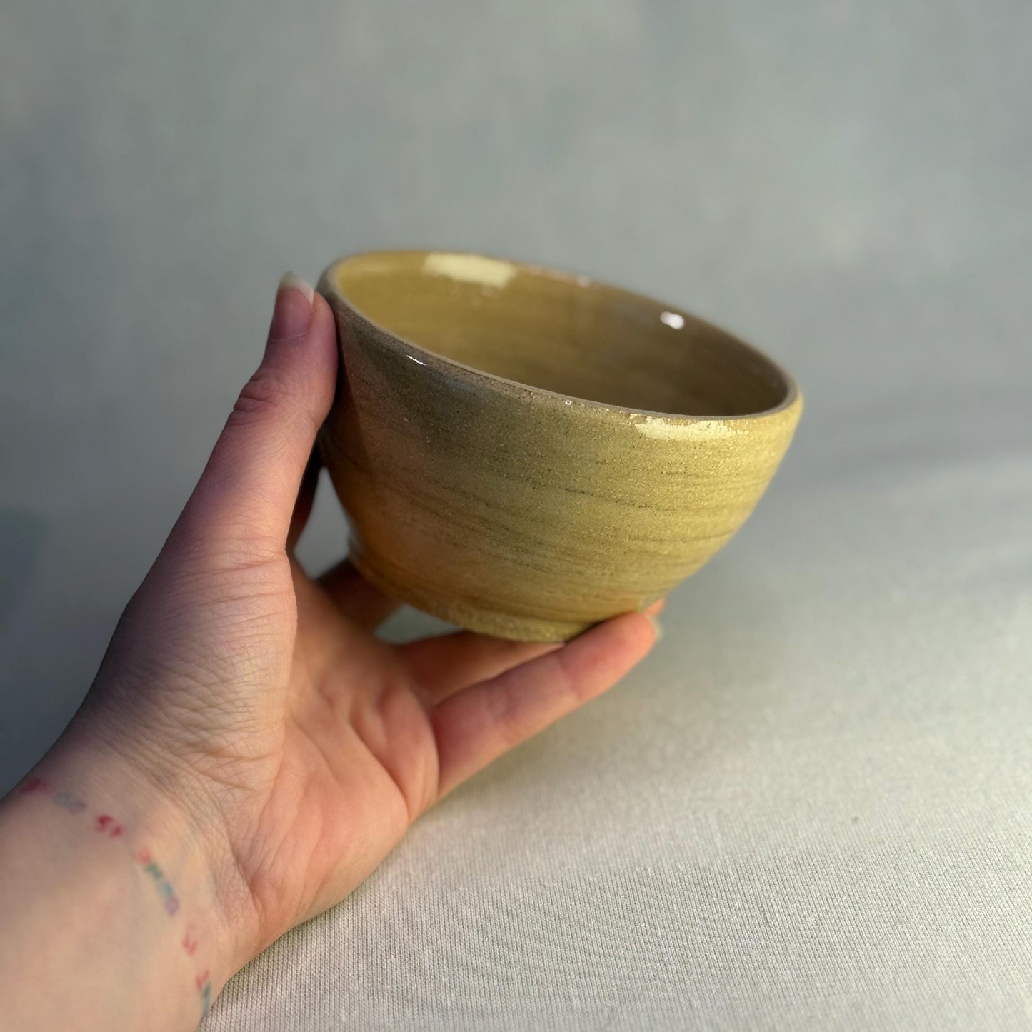 Handmade Stoneware Matcha Set With Natural Clay Color – Chawan Bowl & Bamboo Whisk