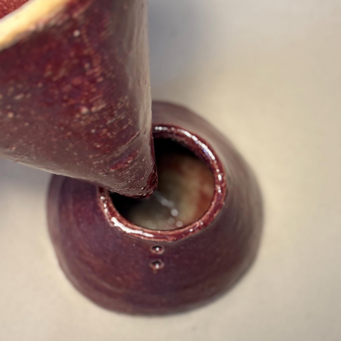 Handmade Stoneware Vase, Coffee Dripper, Sculptural Ceramic
