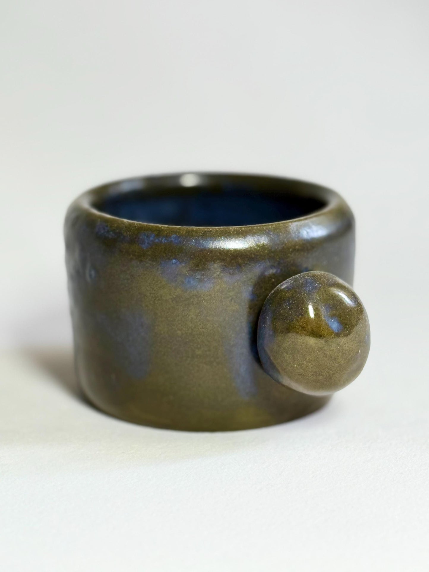 Olcean Ceramic Mug – Blue Green Handmade Coffee Cup – Stoneware Pottery Mug - Gift Mug