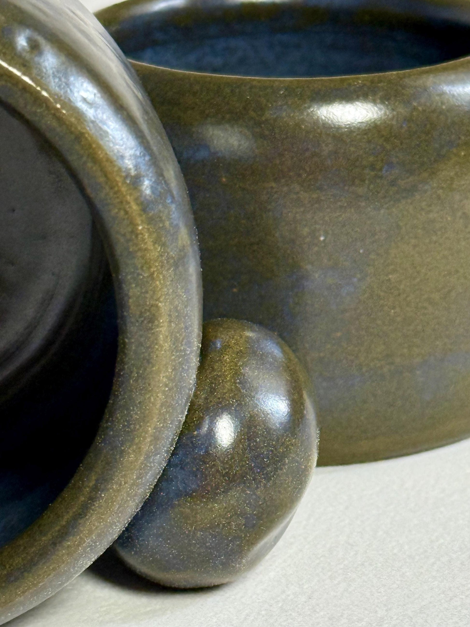 Olcean Ceramic Mug – Blue Green Handmade Coffee Cup – Stoneware Pottery Mug - Gift Mug