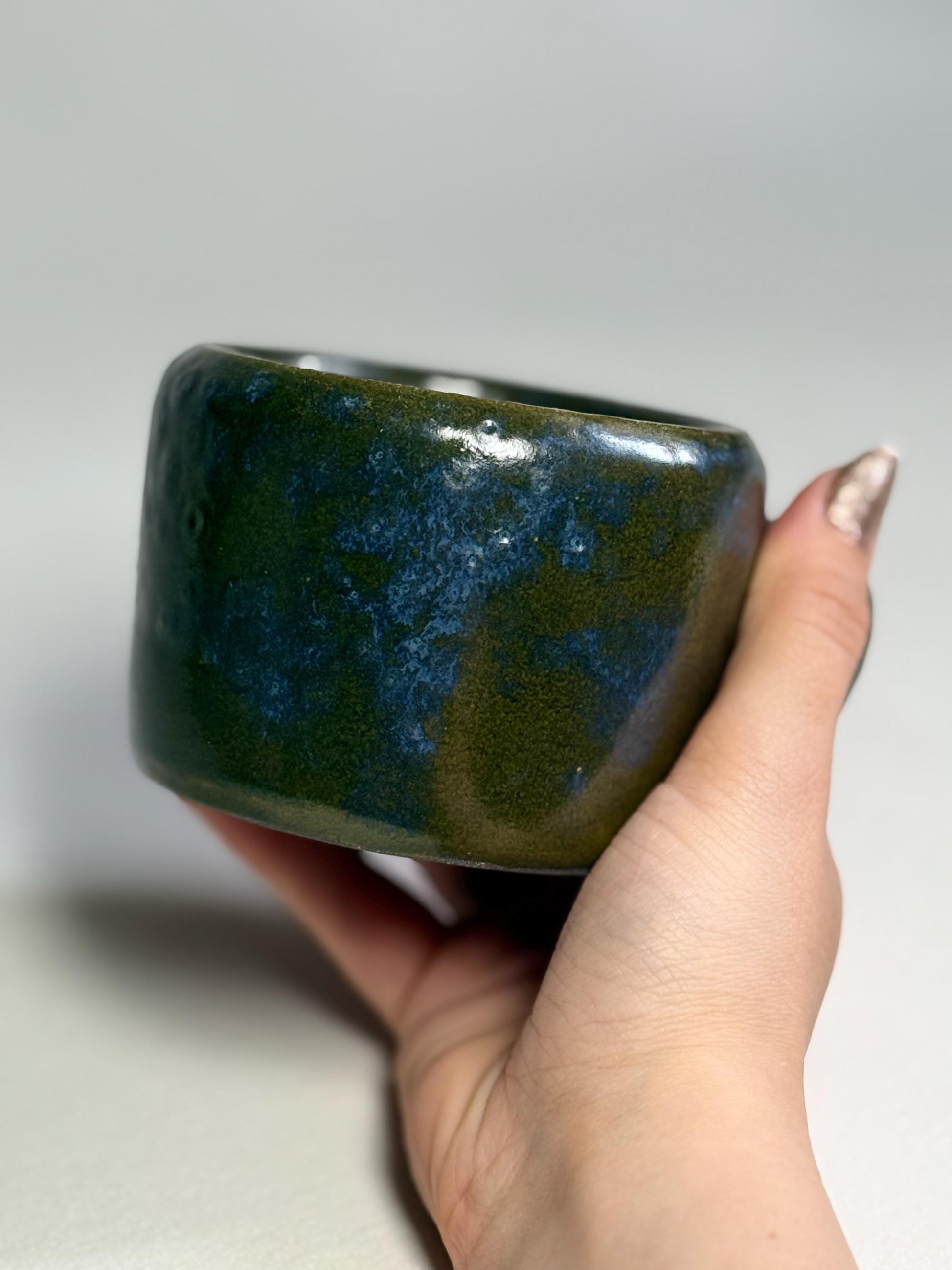 Olcean Ceramic Mug – Blue Green Handmade Coffee Cup – Stoneware Pottery Mug - Gift Mug